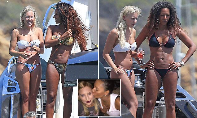 EXCLUSIVE Former Spice Girl, Mel B, is seen on holiday with husband Stephen Belafonte in Ibiza during July 2016. These pictures show the former couple on board a rented mega yacht along with a woman who is believed to be their former nanny, Lorraine Gille