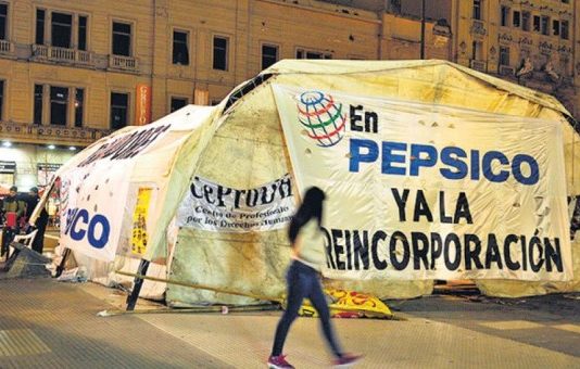 Trabajadores de PepsiCo cortaron la Panamericana y van a Trabajo y al Congreso
