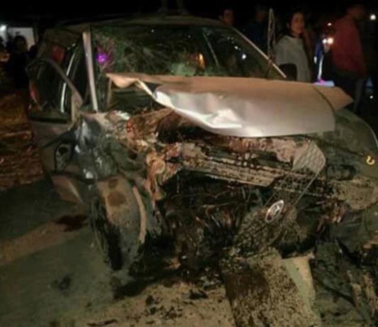 Dos menores murieron tras un doble choque, en Gastona Sur