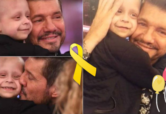 Emotivo encuentro de Tinelli con nena que lucha contra el cáncer