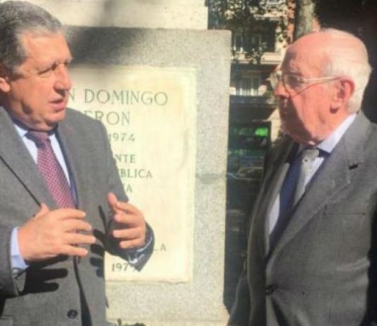 En Europa, un hombre de Macri también le rindió homenaje a Perón
