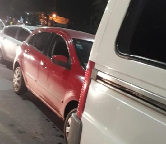 Un choque en cadena asustó a todos durante la noche de Navidad