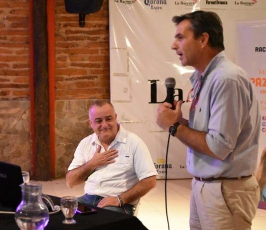 Con una charla en Yerba Buena, Javier Noguera mostró su apoyo a Racedo Aragón