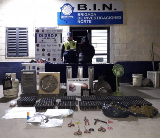 Choromoro: secuestran armas de fuego y droga en la casa de un sospechoso de robo