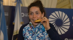el diputado nacion pablo yedlin la campeona cynthia pinto ..trinqueta 05