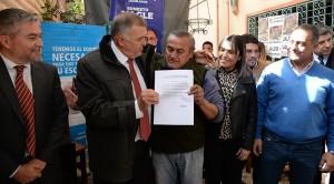 Lanzaron el operativo de Regularización Dominial en barrio 20 de junio
