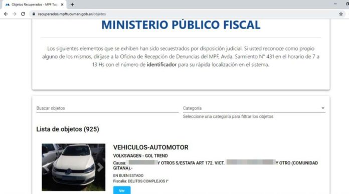 Víctimas de estafas con vehículos podrán consultar en el sitio web del MPF_5dcee7b74f603.jpeg