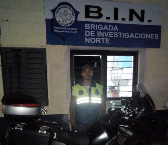 Encontraron en Lomas de Tafí una moto robada
