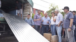 El Vicegobernador visita zonas afectadas por las lluvias