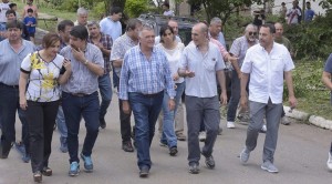El Vicegobernador visitó zonas afectadas por las lluvias