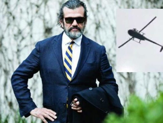 Habló el empresario acusado de tirar un cerdo desde un helicóptero