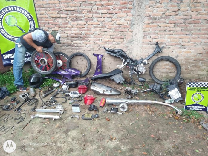 Tras un robo en Lules, secuestran motopartes en un desarmadero en Yerba Buena_5e3c543432711.jpeg