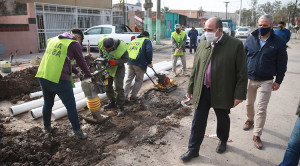 La Provincia concreta obras de cloacas en el barrio Lola Mora