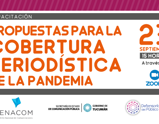 Capacitan para la cobertura periodística de la pandemia