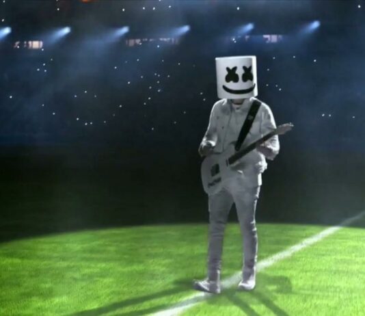 Marshmello y una gran presentación en la final de la Champions League