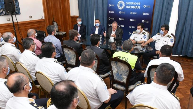 Jaldo se reunió con la plana mayor y pidió redoblar esfuerzos para prevenir el delito