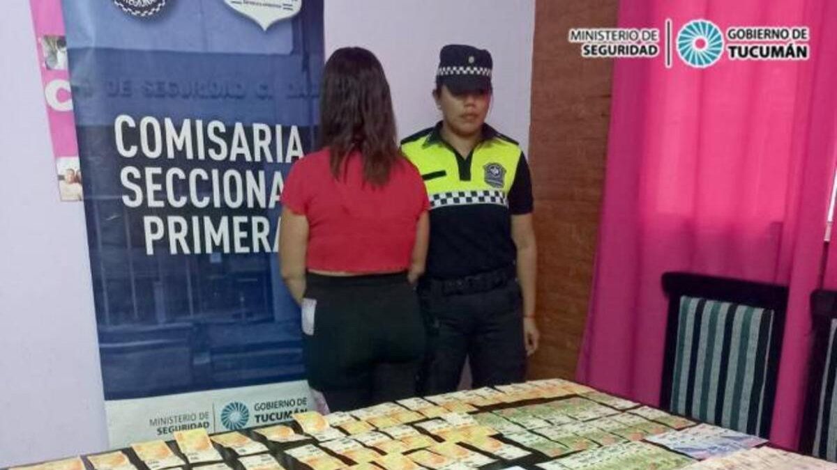Capturan a una mujer y encuentran drogas y dinero