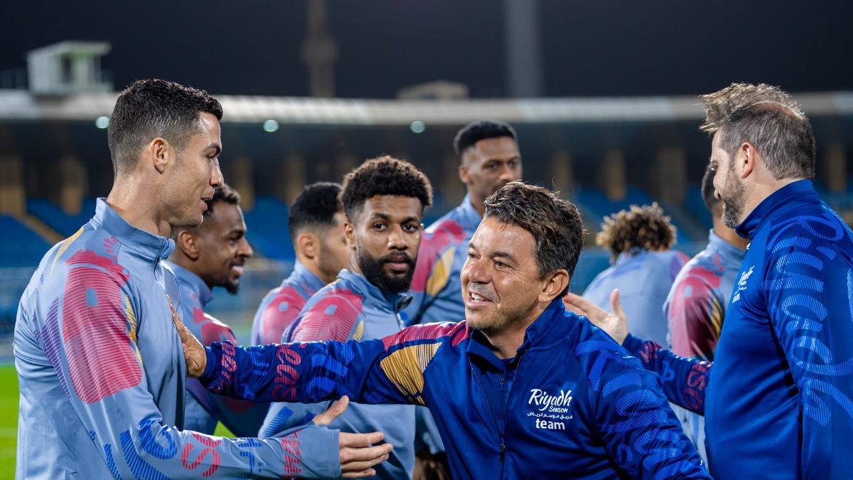 Marcelo Gallardo dirigió a Cristiano Ronaldo