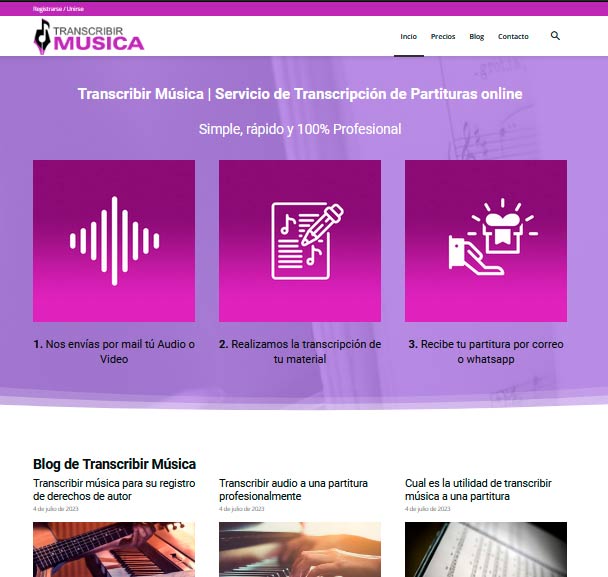 transcribir musica