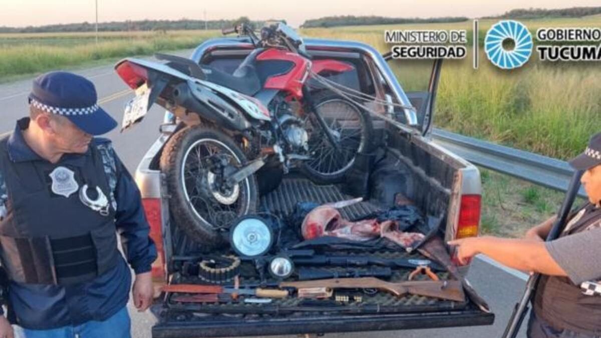 Secuestraron animales faenados y escopetas: Hay cinco aprehendidos