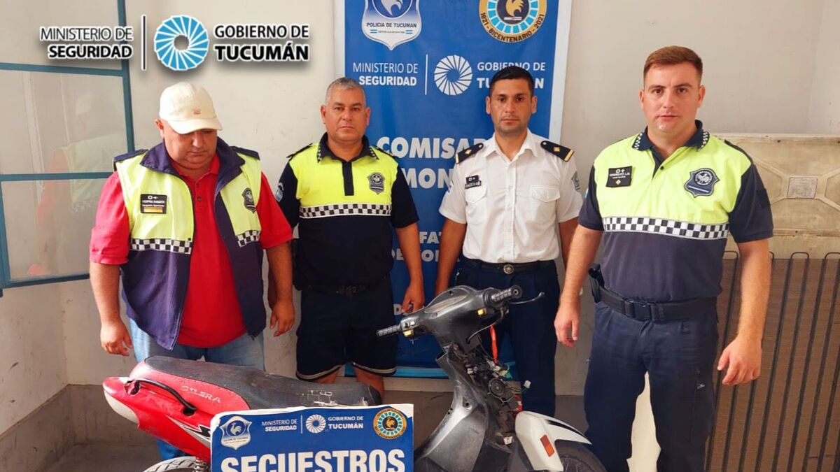 recuperaron una moto que había sido robada