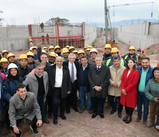 Fernández, Manzur y Jaldo visitaron la planta de tratamientos de San Andrés