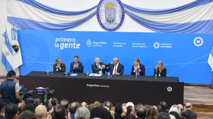 Fernández, Manzur y Pagani inauguraron el nuevo edificio de la