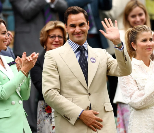 Homenajearon a Roger Federer en Wimbledon