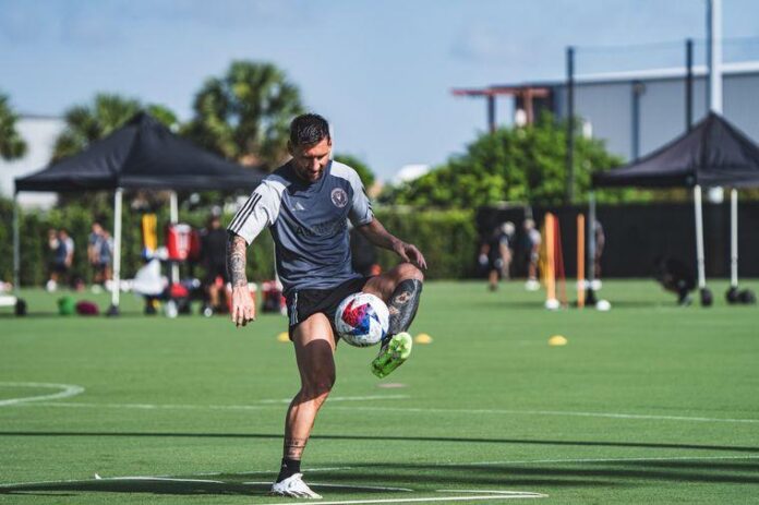 Las primeras imágenes de Lionel Messi entrenando en el Inter