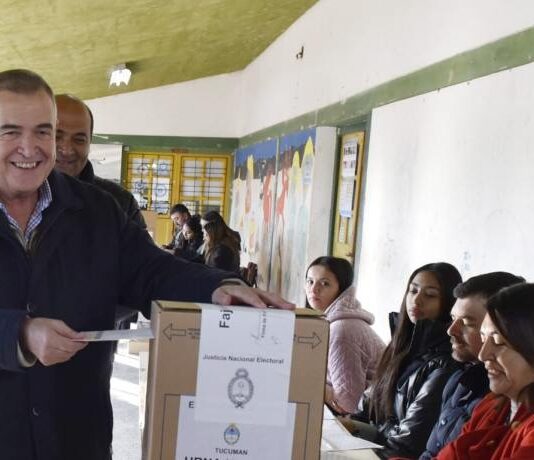 Osvaldo Jaldo votó en Trancas