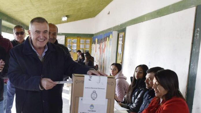 Osvaldo Jaldo votó en Trancas