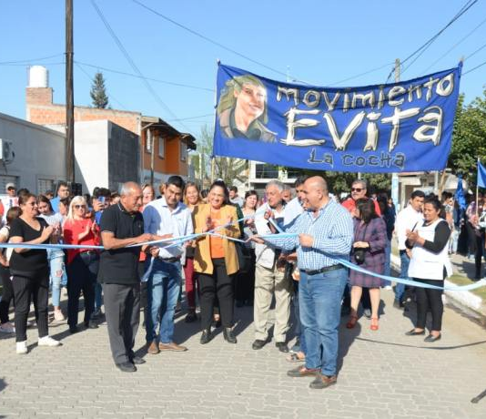 Manzur inauguró obras de pavimentación e iluminación en La Cocha