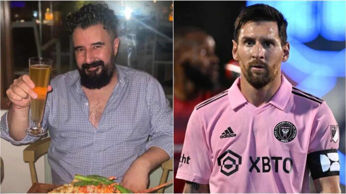 Alvaro morales criticando a messi