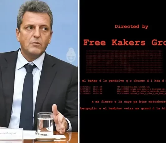 Hackearon la web de Sergio Massa y dejaron varios mensajes misteriosos hackearon la web de sergio massa
