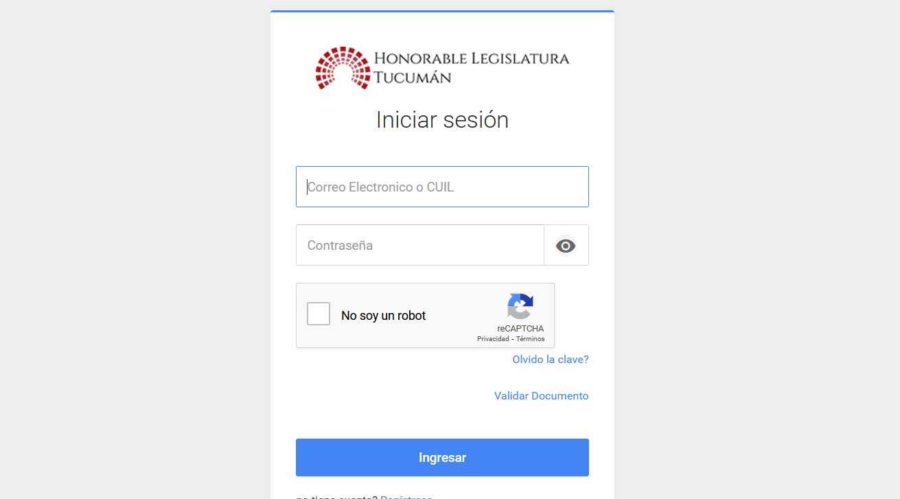 Sistema de Boletas Digitales Legislatura de Tucumán