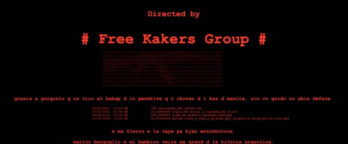 web hackeada de Sergio Massa