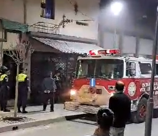 Se produjo un incendio en calle 9 de Julio al 200