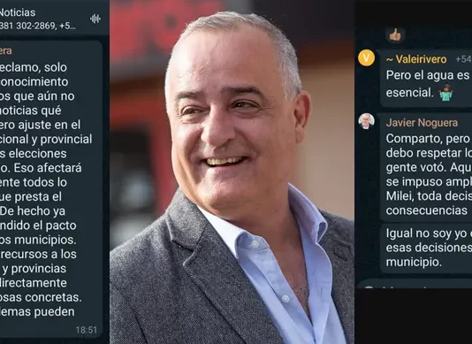 El camporista Noguera dice que en Tafí Viejo no hay agua porque los vecinos votaron a Milei: «toda decisión tiene consecuencias y esto se agravará» Javier noguera culpa a milei por los cortes de luz