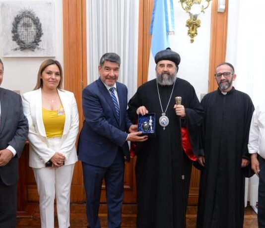 Acevedo recibió al Arzobispo y vicario patriarcal para Argentina de la Iglesia Siriana Ortodoxa