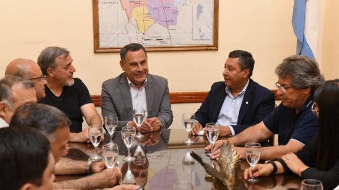 Los ministros Amado y Monteros se reunieron con la conducción