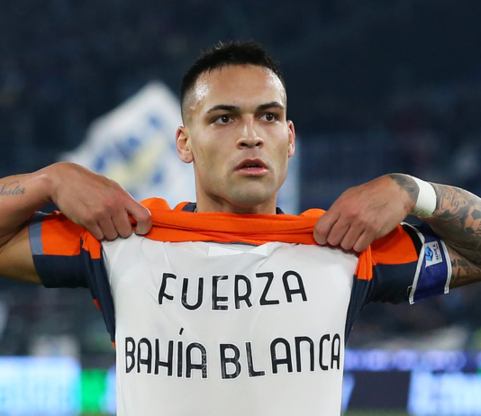 Lautaro Martínez y el mensaje a Bahía Blanca tras un golazo para el Inter