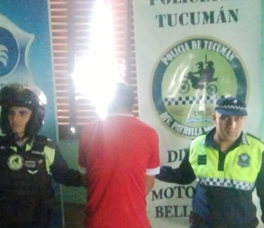 Fue aprehendido por conducir una moto adulterada y sin patente