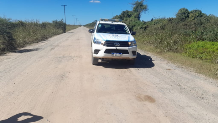 Perdió el control de su moto y cayó al camino