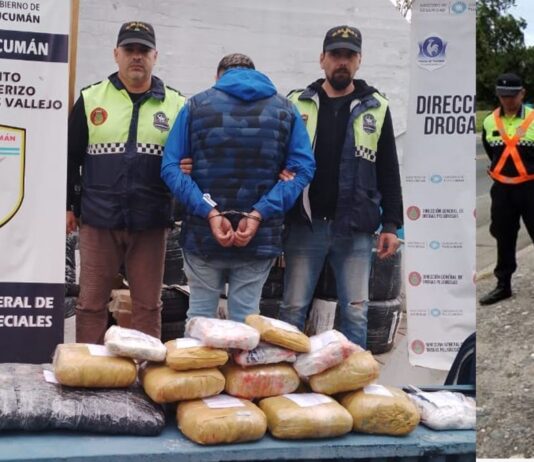 Dos hombres que transportaban droga fueron detenidos