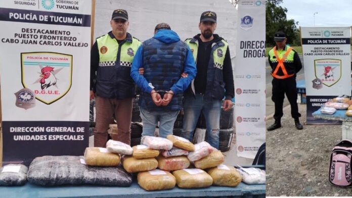 Dos hombres que transportaban droga fueron detenidos