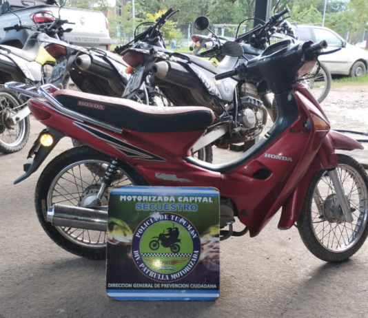 En un control incautan una moto que tenía pedido de secuestro