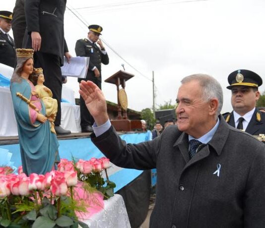 Jaldo participó de las fiestas patronales en la comuna de Manuel García Fernández