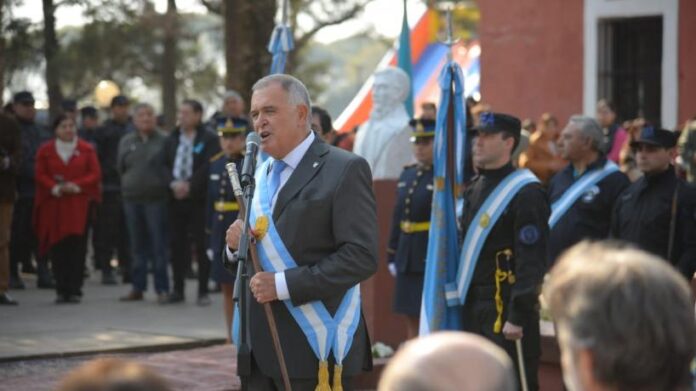 Jaldo encabezó el acto oficial por un nuevo aniversario del