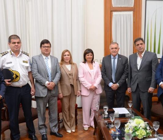 Jaldo recibió a la ministra de Seguridad de la nación, Patricia Bullrich