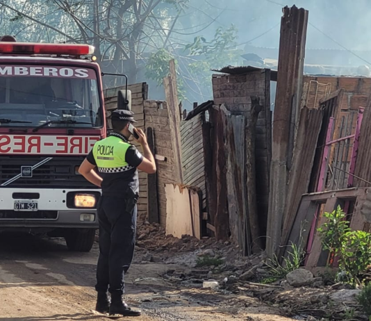 se incendió una vivienda y murieron dos perros